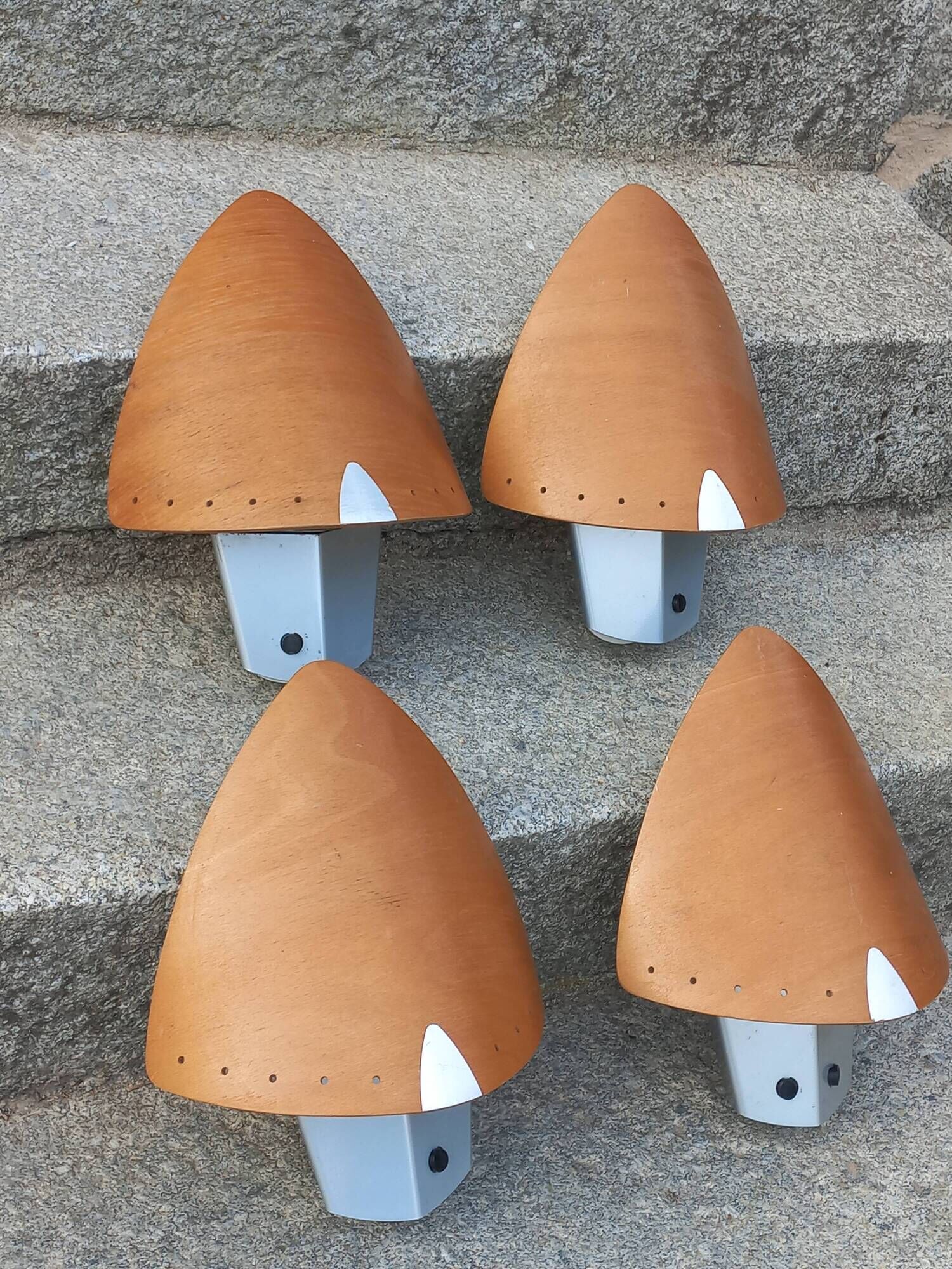Set of 4 Lucid wall lights in Scandinavian style.