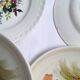 Assiettes à dessert avec fleurs St Amand et Galluis