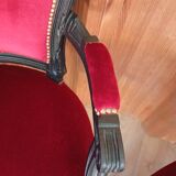 Pair of Louis XV style cabriolet armchairs