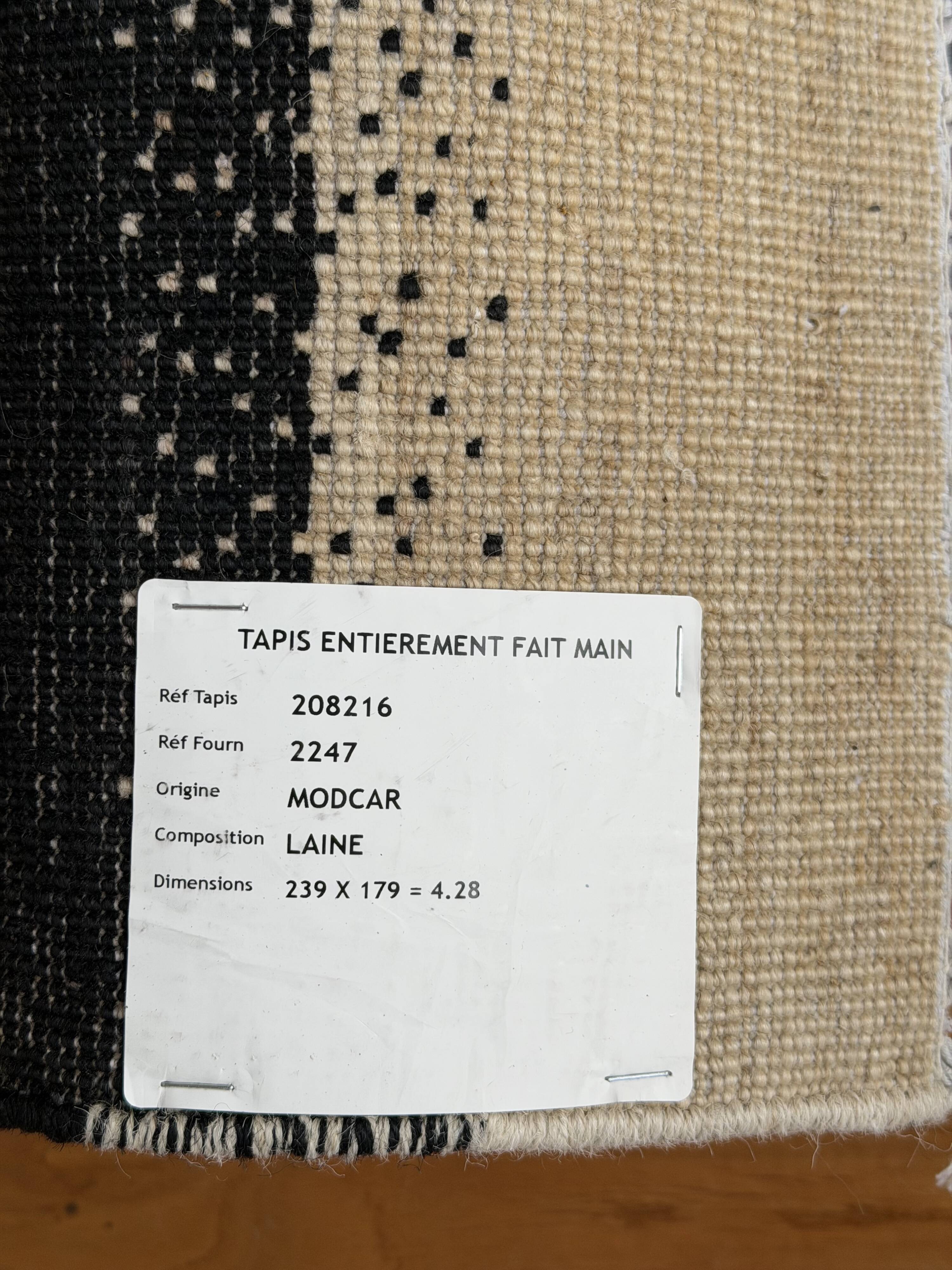 Tapis fait main Modcar Gabbeh 239x179