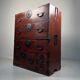 Antique Japanese Isho-Dansu storage cabinet Taisho (1910)