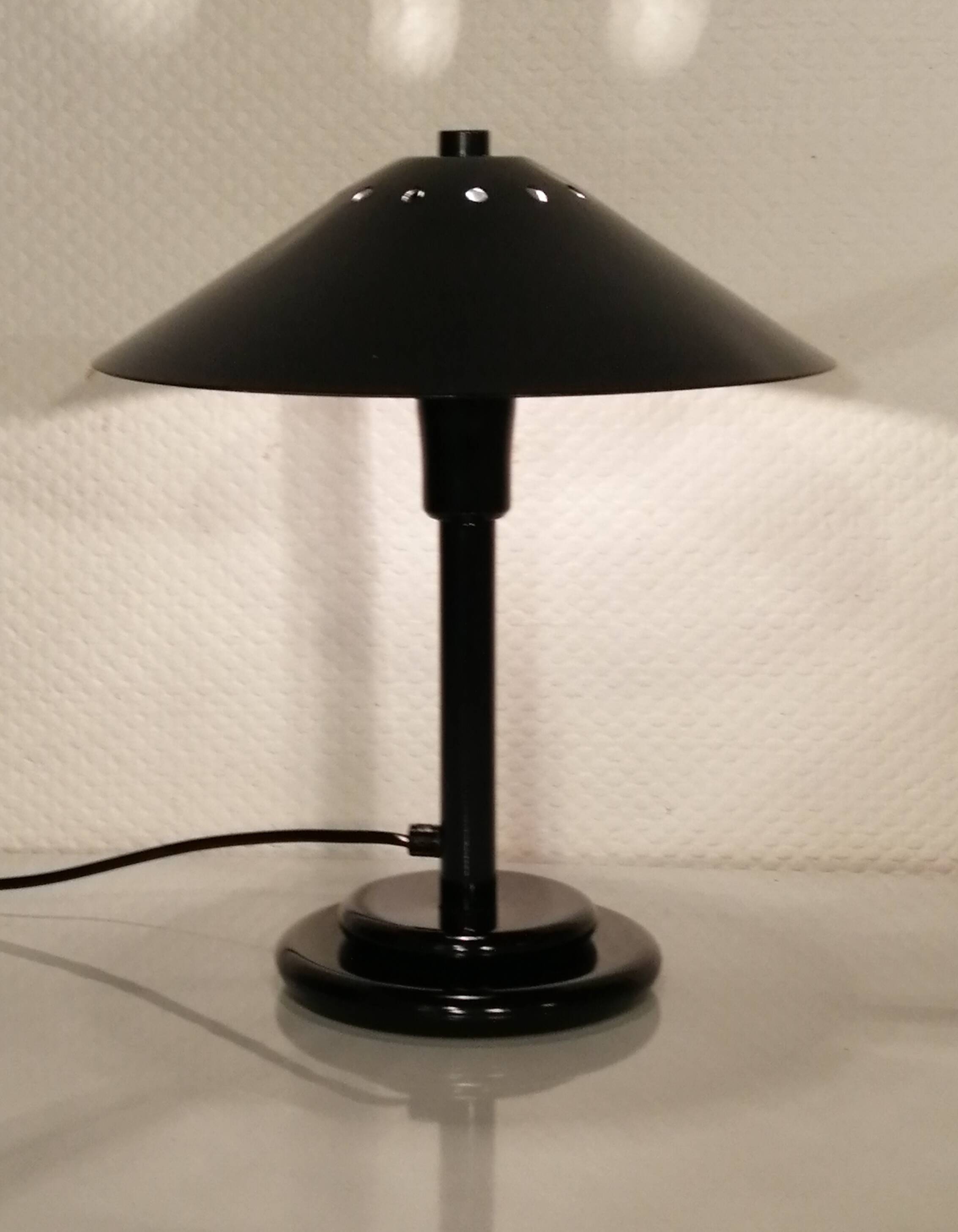 Vintage Aluminor metal mushroom desk lamp 1970s