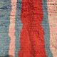 Handwoven, colorful pure wool rug, size 250 x 250 cm