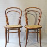 Two chairs turpe n°14 bistrot 1900 cans