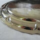 Grand plat ovale en métal argenté Wiskemann (Belgique - Bruxelle)