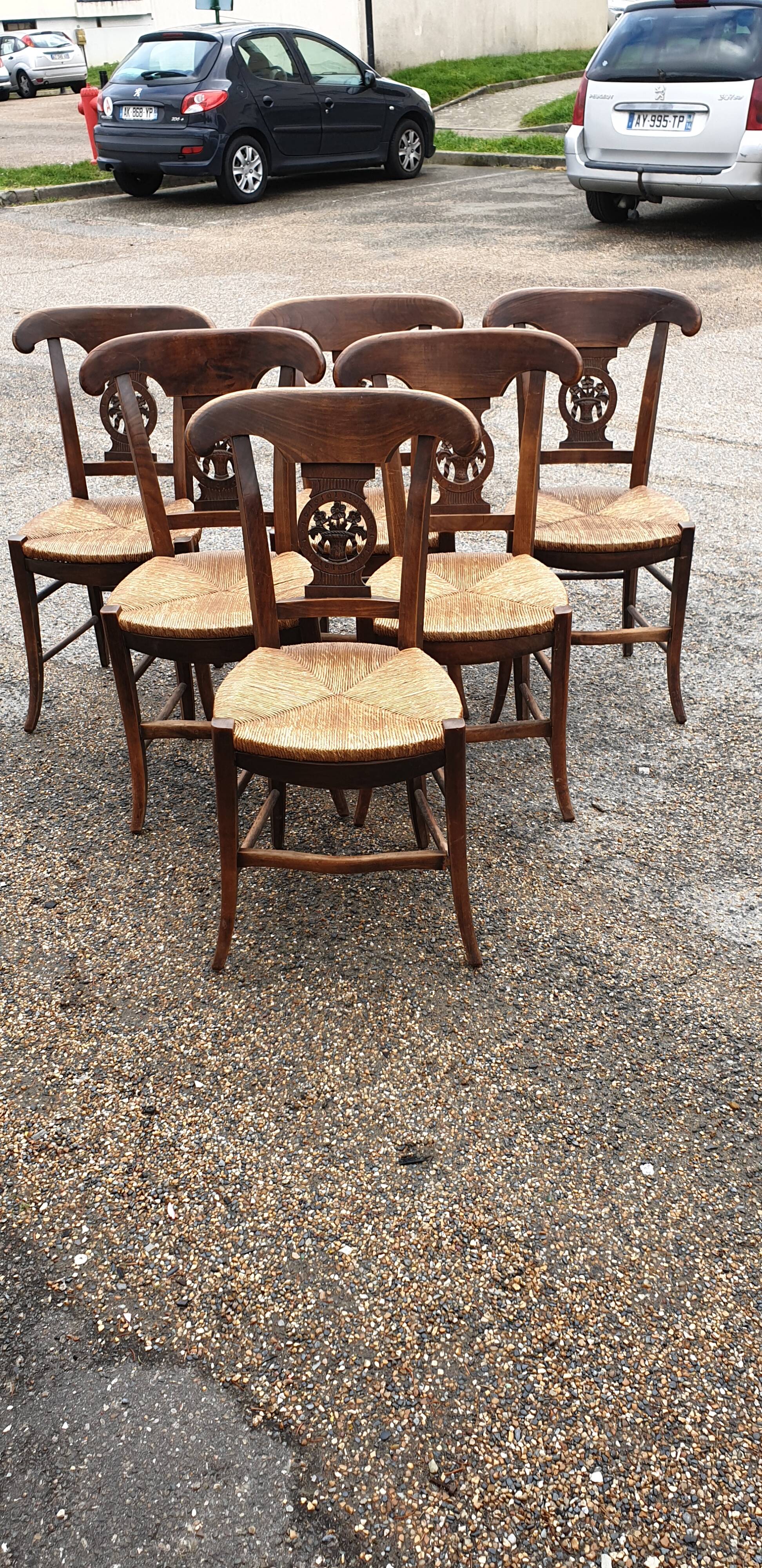 6 mulched chairs empire