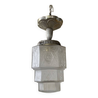 French At Deco Hanging Lamp 1920