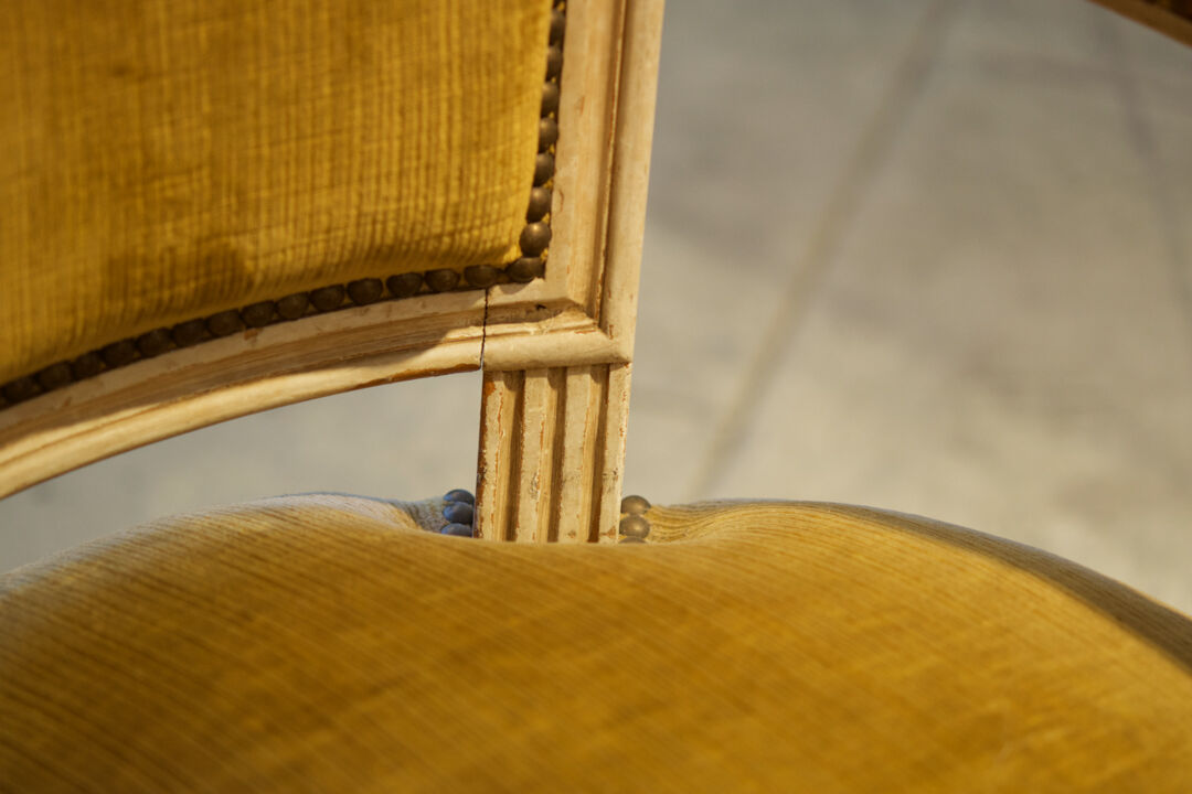 Series of four chairs Louis XVI 1940'