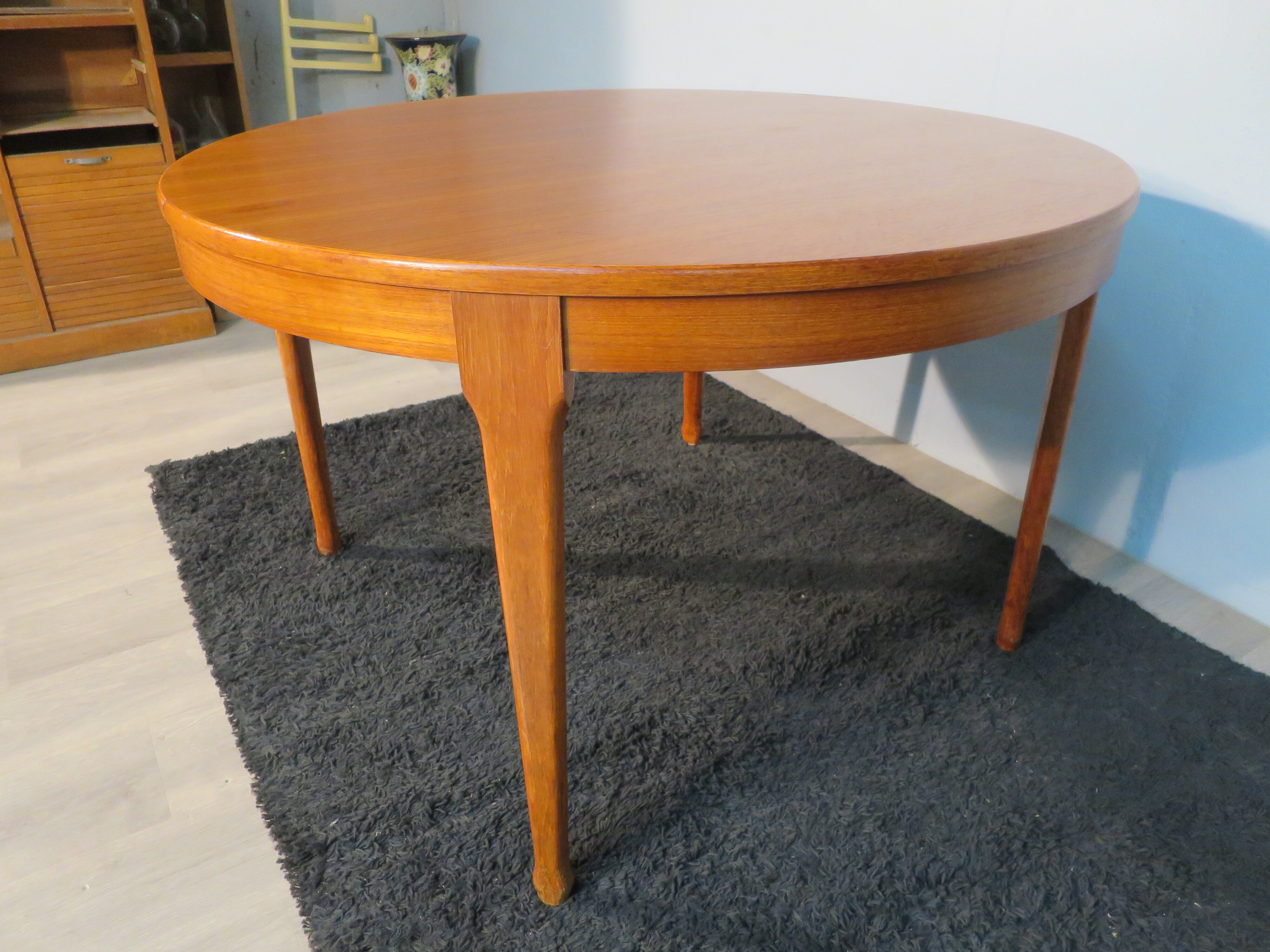 Scandinavian teak round table