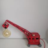 Vintage old metal toy lamp with bulbs