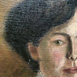 Signed 1905 Women's Portrait Painting