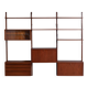 Royal System by Poul Cadovius for Cado, 1960s – Teak Wall System, 14-Piece