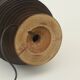 Large vintage black turned wooden lamp base circa 1980