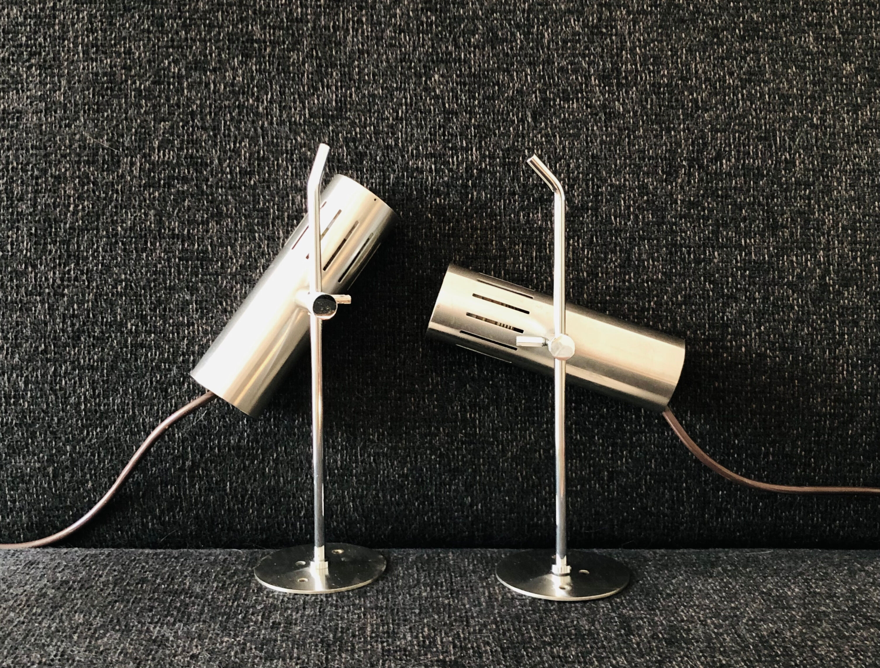 Pair of adjustable wall lamps model A5 by Alain Richard for Pierre Disderot, France 60s