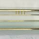Table basse 1970 métal chrome dore 2 niveaux