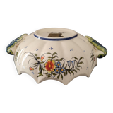 Old Rouen earthenware empty pocket cup