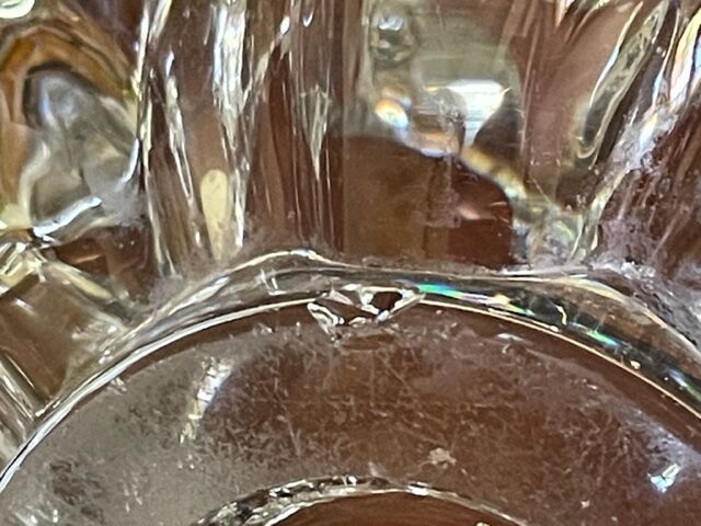 Crystal ashtray pierre d'avesn, 1950