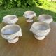 Set of 5 stoneware soup bowls