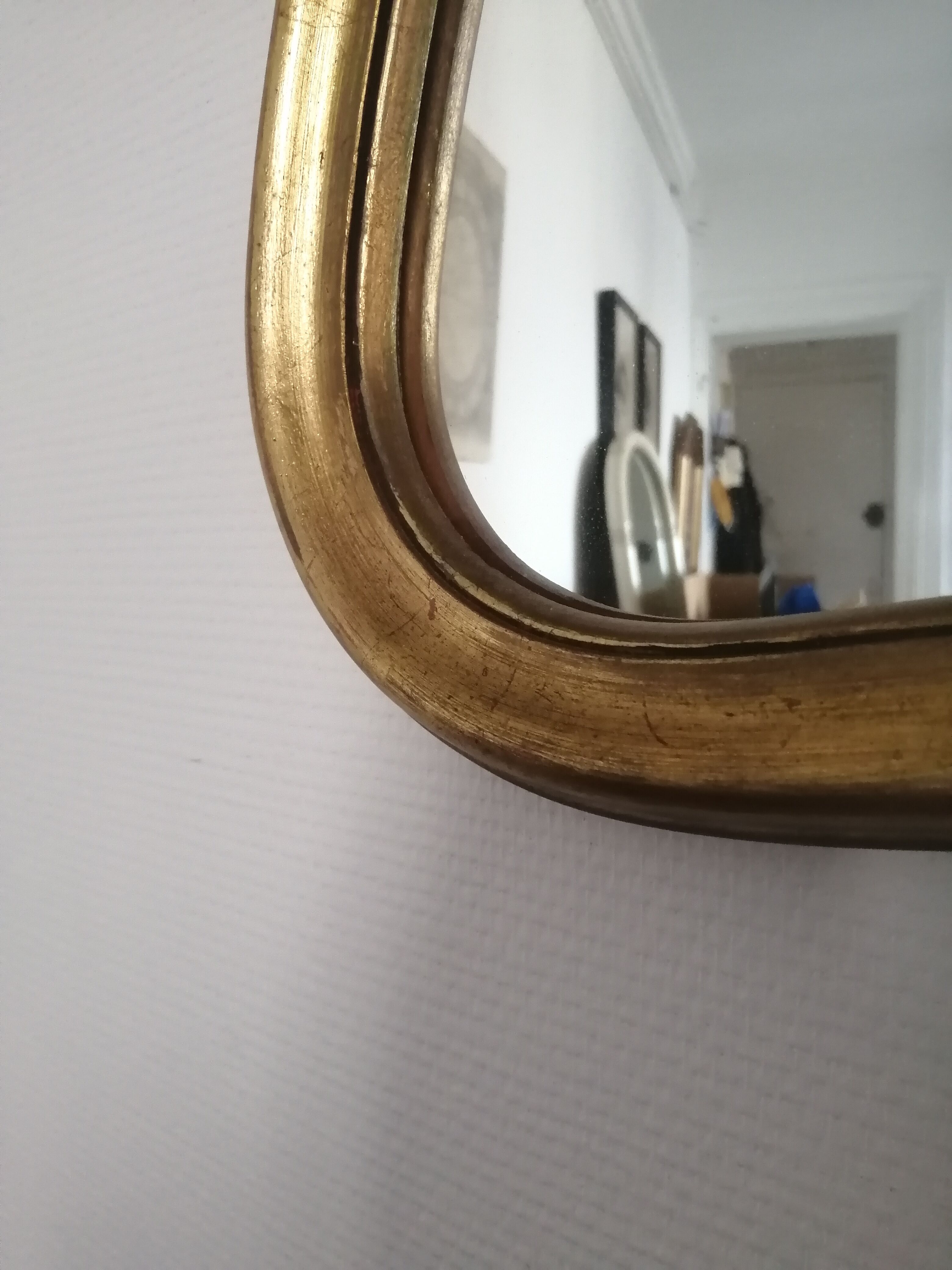 Golden mirror  50x70cm