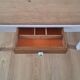 Chic country coffee table, pine wood, drawer with floral porcelain knob.