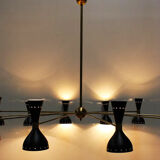 Very large chandelier Italian 24 lights Italian style years 50