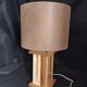 Handcrafted lamp in a contemporary style.