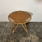Vintage rattan coffee table.