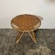Table basse en rotin vintage