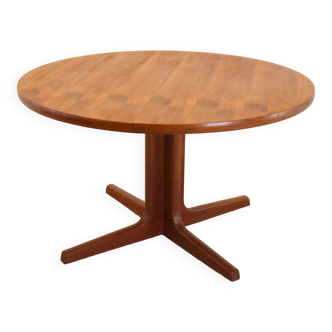 Vintage teak ronde eetkamertafel 'gadebusch'