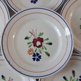 Set of 6 dessert plates Luneville model Chantilly