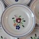 Set of 6 dessert plates Luneville model Chantilly