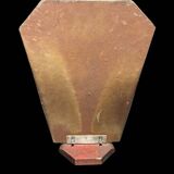 Miroir avec socle en bois