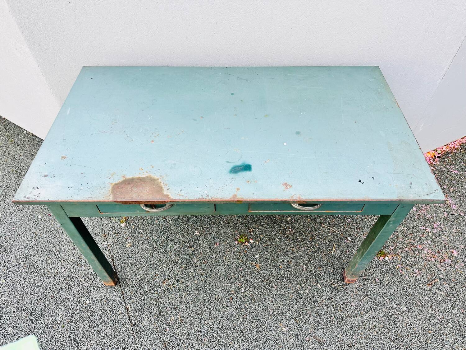 Bureau industrielle table vintage