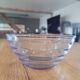 5 vintage blue tempered glass bowls