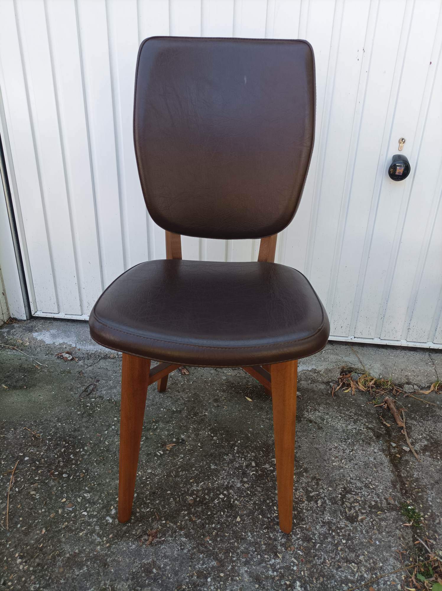 4 vintage Scandinavian teak chairs