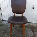 4 vintage Scandinavian teak chairs