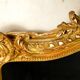 Miroir de style Louis XV doré feuille d'or, XIXe siècle - 142x90