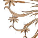 Pair of 12-burner wheat sheaf chandeliers by Hans Kogl
