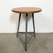 Tabouret d'atelier industriel gris, années 1960