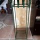 Metal and wood console table