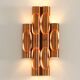 Large tubular copper wall light from the 1960s, Spain.