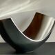 Vintage polished metal fruit bowl
