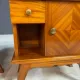 Pair of vintage mid-century modern wooden bedside tables / nightstands, 60 × 54 × 30 cm