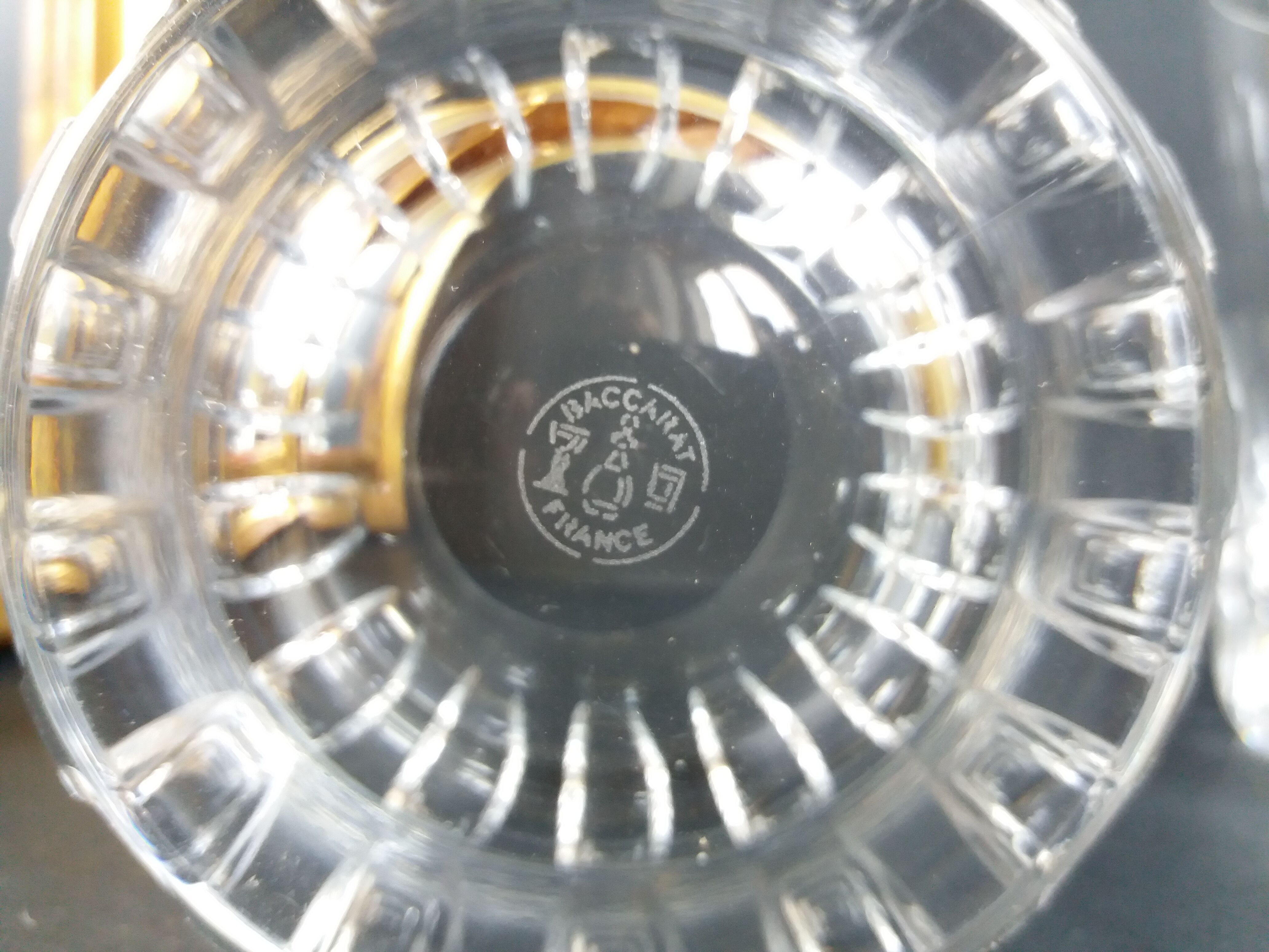 Set 4 glasses a Baccarat whisky