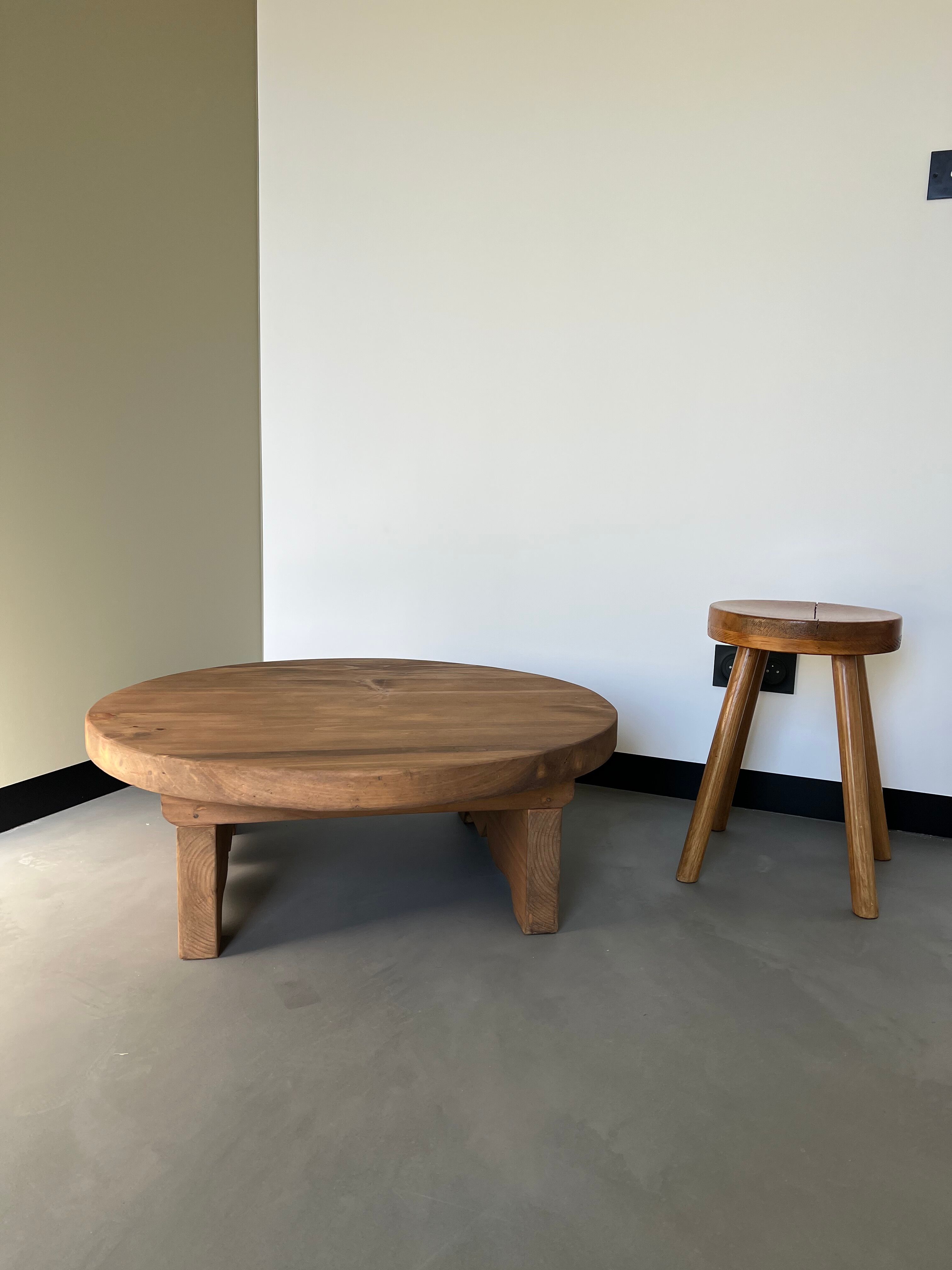 Pine coffee table, 50s