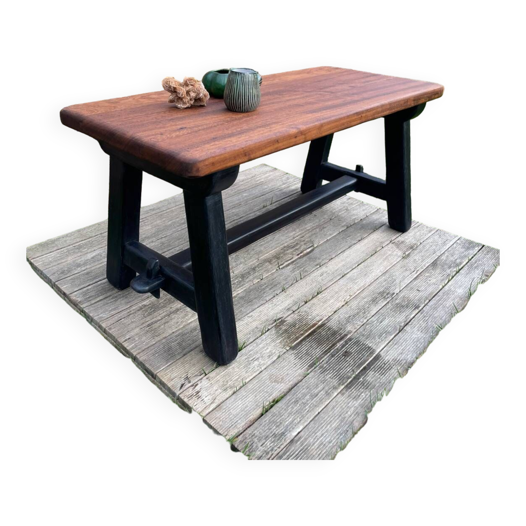 Vintage brutalist coffee table 1970