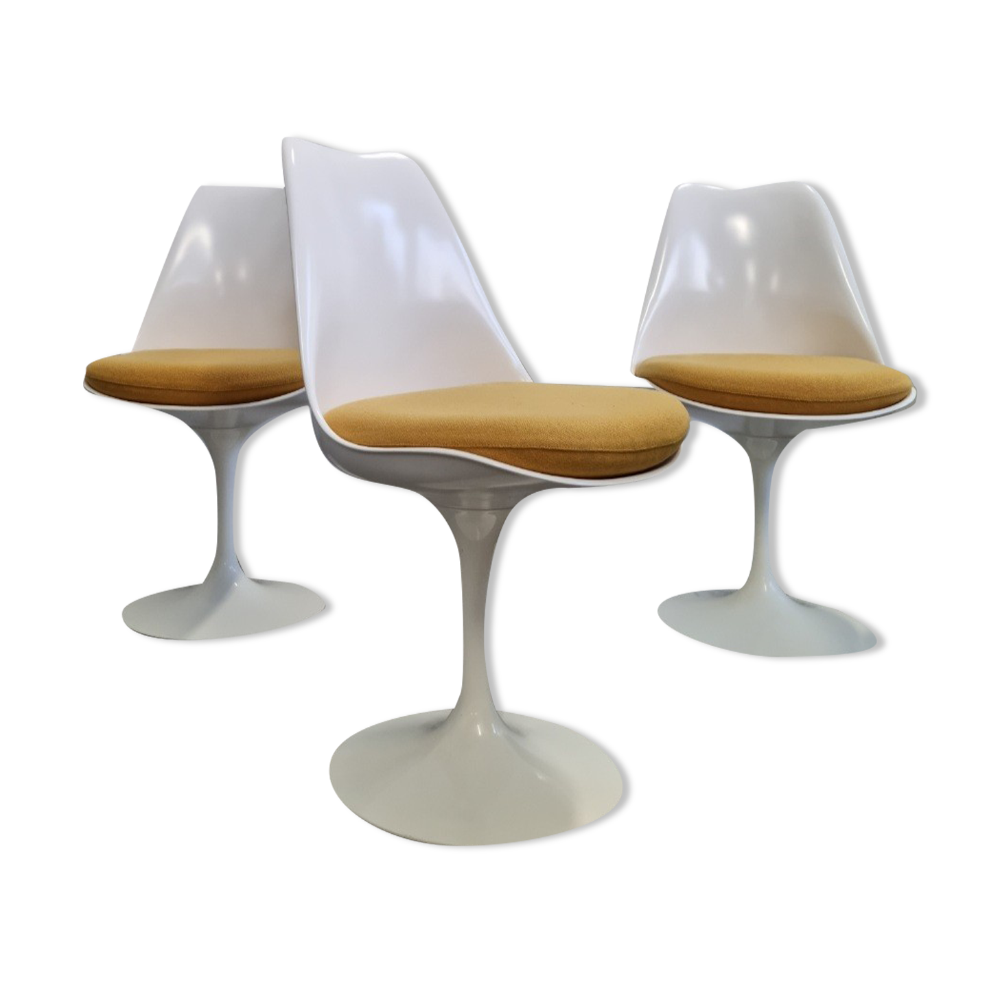 Lot de 3 chaises Tulip d'Eero Saarinen édition Knoll