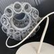 Suspension lamp chandelier ceiling light Aluminium plexi raak septiem B-1205 1960
