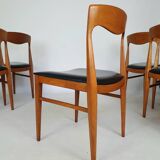 Set of 6 Scandinavian chairs from the 60s