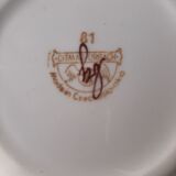 Assiette fleurie Ditmar Urbach Tchécoslovaquie